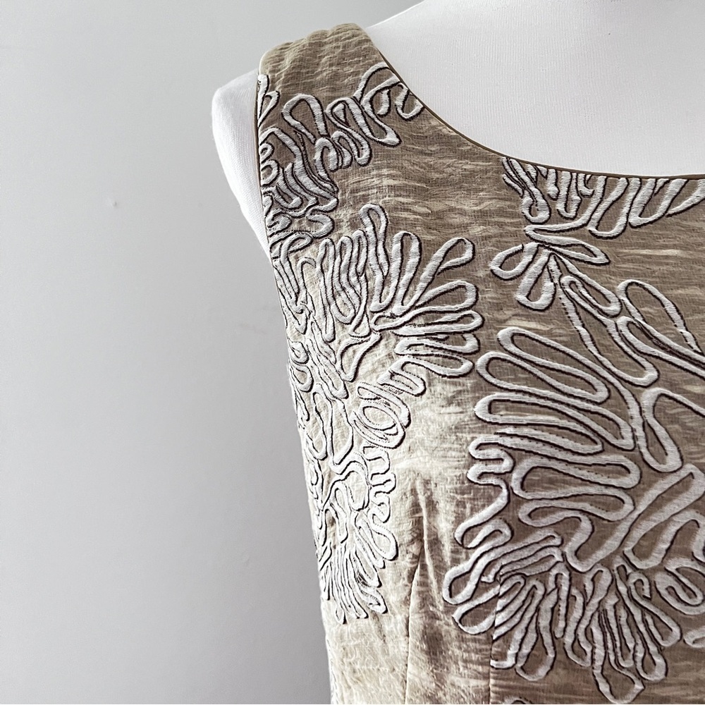 Lafayette 148 Shimmer Squiggle Pattern Sleeveless… - image 5